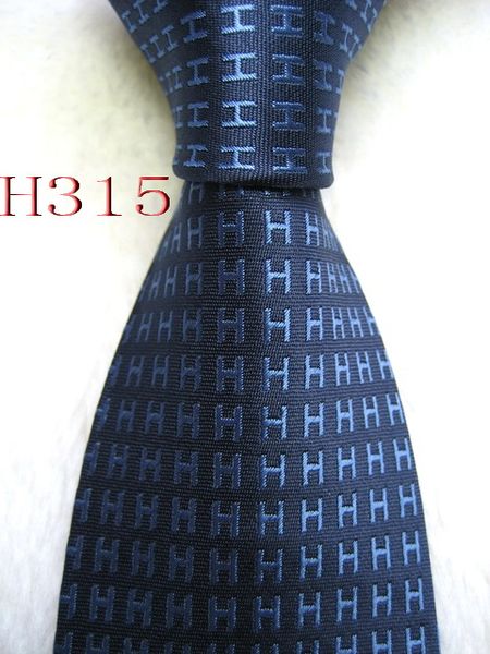 

woven handmade h315 jacquard #100%silk tie men's necktie wvxed, White;black