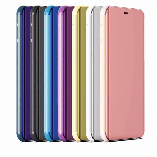 

luxury mirror view flip case leather case cover phone bag for lg v40 v30 v50 g8 q60 k50