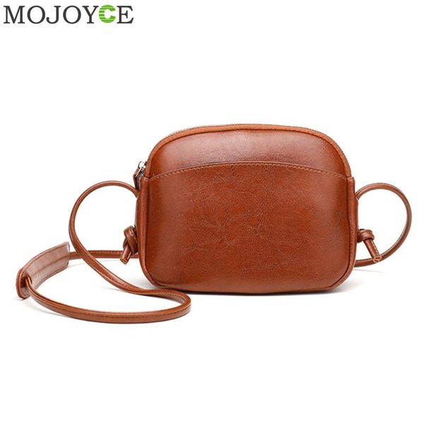 

сумка vintage pure color lady crossbody мешок кожи плеча для женщин болса feminina
