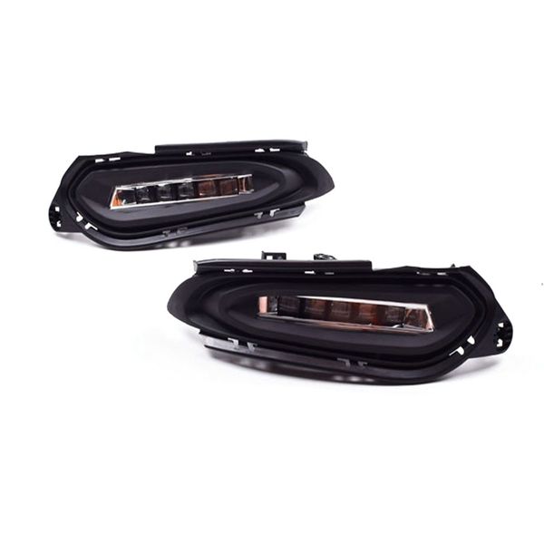 

автомобиль drl 12v автомобиля сид дневного света противотуманная фара с динамическим сигнал поворота для hrv hrv 2015-2018