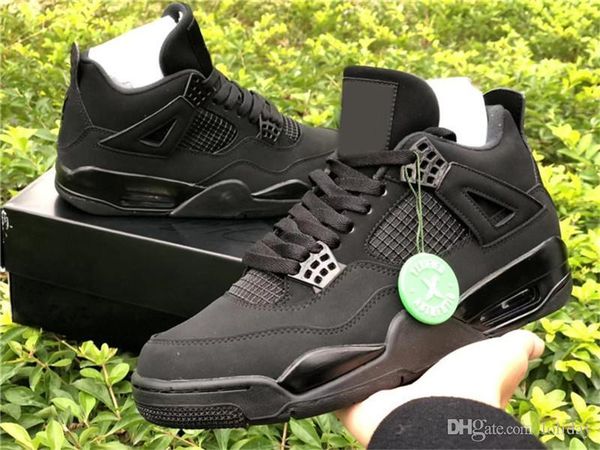 

air 4 black cat баскетбол обувь мужчины black light graphite 4s jumpman спортивный спорт аутентичные кроссовки с оригинальным box drop доста
