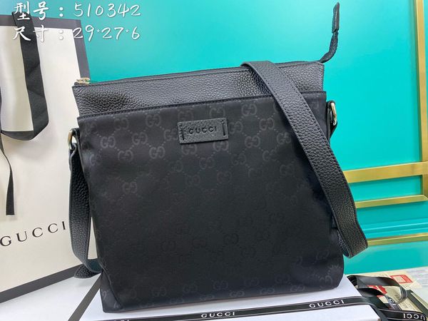 

new single-shoulder bag for both men and women 7a high-end custom quality diagonal cross bag fashion style silver metal accessories with sho