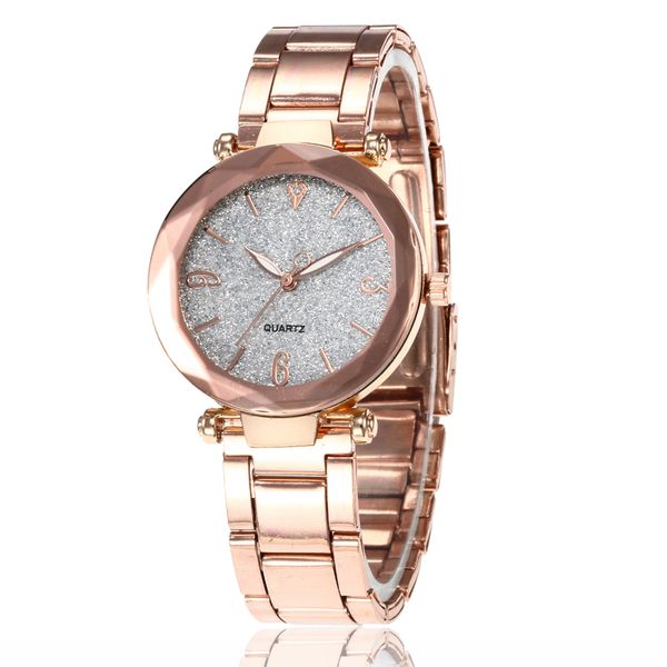 

fashion women watch stainless steel band ultra thin mesh band magnet buckle quartz clock starry sky analog watch 100pcs/lot, Slivery;brown