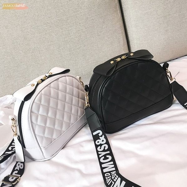 

fashion women casual girls letter shoulder strap solid color wild shell bag trend ladies wandering messenger crossbody bags 2020