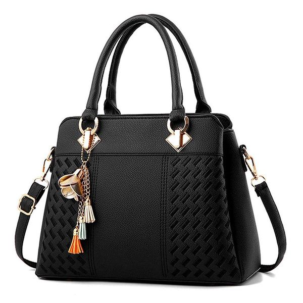 

asds-women handbags ladies purses satchel shoulder bags tote bag(black