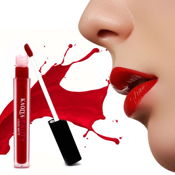 

12 colors 1 piece matte lipstick liquid female make up waterproof lip gloss maquiagem for party long-lasting batom liquido mate