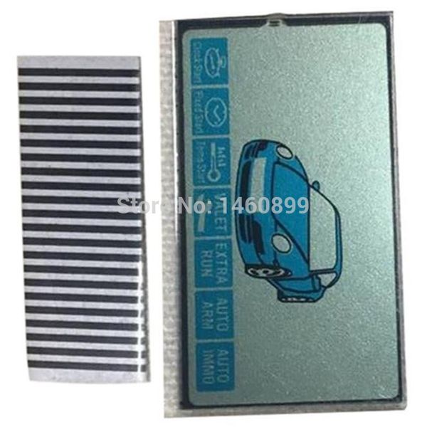 

wholesale 4pcs/lot keychain b9 lcd display for russian 2-way starline b9 lcd remote control key chain fob with flexible cable car