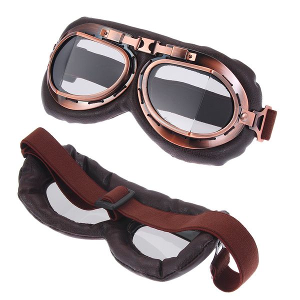 

1pc retro vintage goggles dustproof motor protective gear glasses for motorcycle cruiser cafe scooter auto accessories
