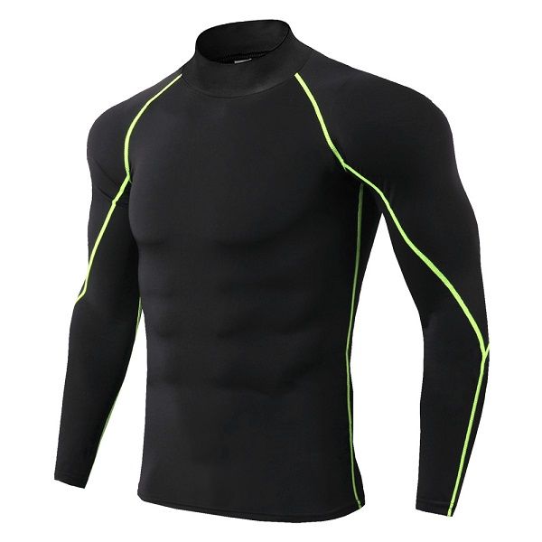 

new long sleeve sport shirt men quick dry men's ruii t-shirt stitoyo gymmy clothing fitness mens rashgard soccer jersey, Black;blue