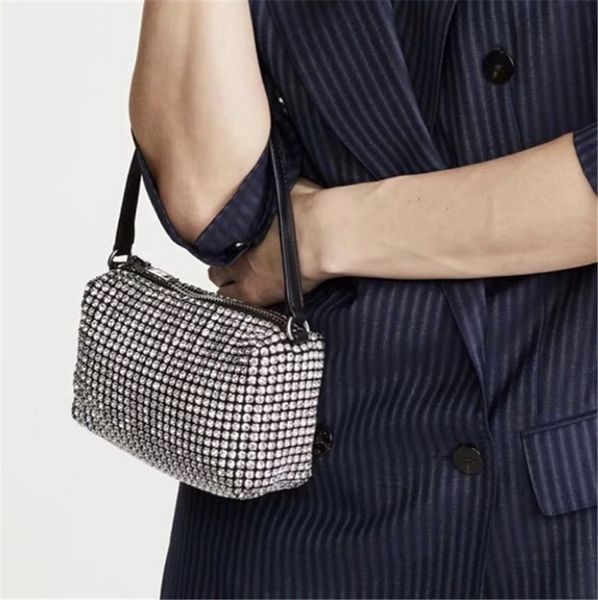 

designer handbag women's bags luxury shoulder bag diamond shiny small square bag dinner fashion mini handbag sweet flap 7