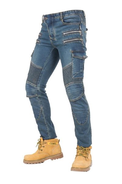 

rock biker locomotive racing knight straight pants jumper pants off the road motorcycle racing ride straight, Black;blue