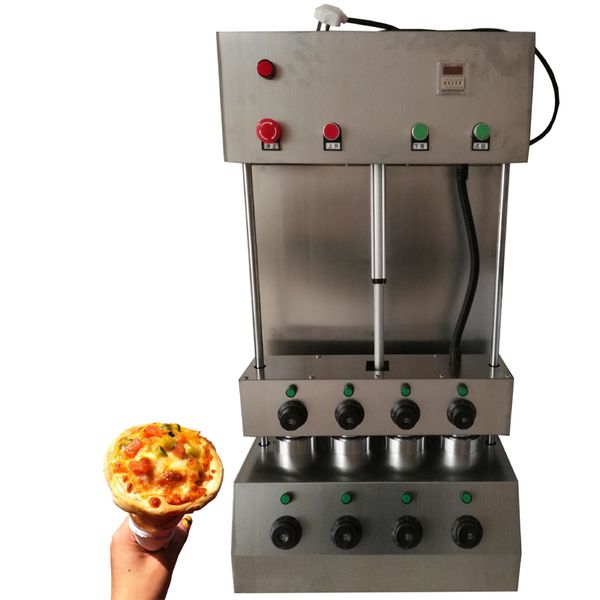 Macchina elettrica per pizza a cono Macchina per la formatura di uova per pizza portatile commerciale in acciaio inossidabile
