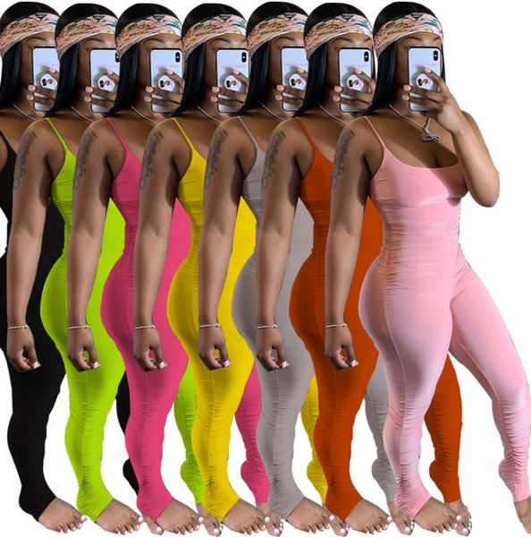 

fashion designer women tight jumpsuit romper high waist bodycon long playsuit female overalls dhl pink ty6036, White