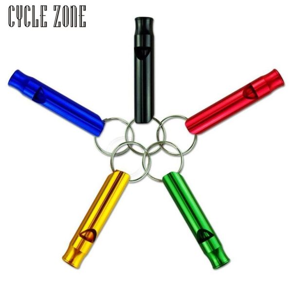 

10 pcs/lot mini aluminum alloy whistle camping hiking emergency survival whistle safety outdoor accessories keychain mar30yp
