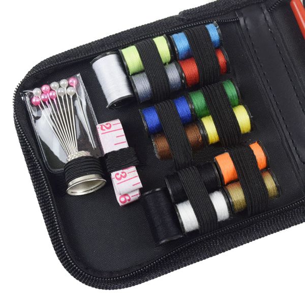 

68 pcs travel sewing kit set needle thread kit sewing accessories ud88, Black