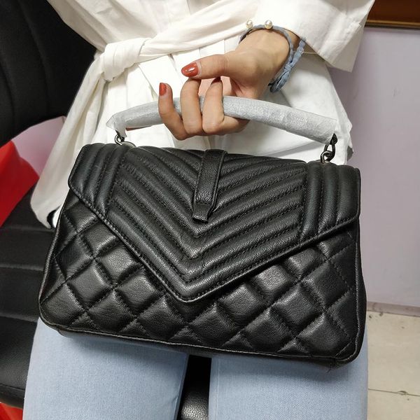 

micaela classic style cover plaid shoulder bag brand handbags for women soft cowskin genuine leather messenger crossbody totes bags purse