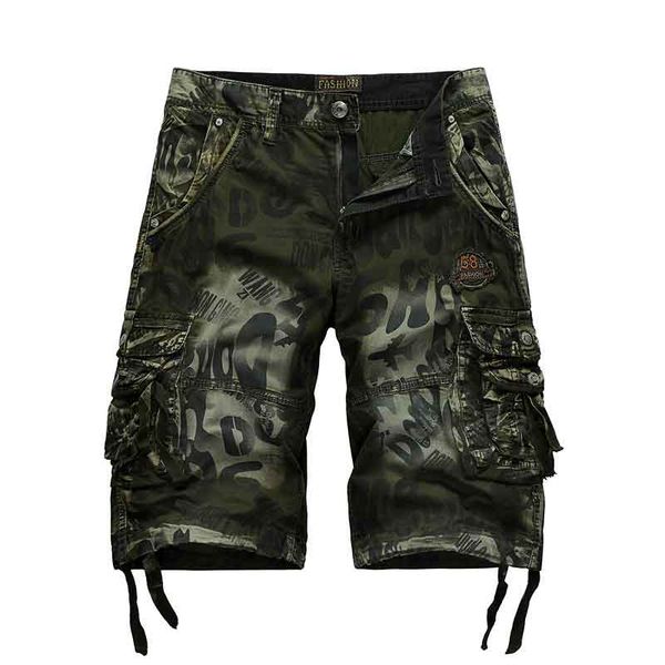 

casual men pants 20ss new summer fashion sports cargo shorts fight theme popular print oversize men pants 3-color selected, Black