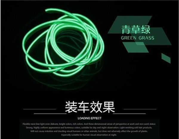 

3m car led decorative light atmosphere light cool band side clip cooler car interior decoration light - red