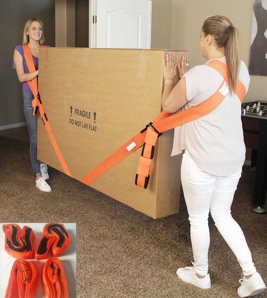 

новая подъемная moving ремень мебель транспортных лент в браслетах для подъема громоздких предметов, easy carry мебели, Black;white