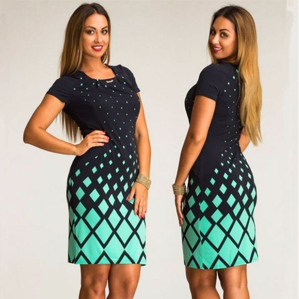 

лето обычная мода большой размер женщин повседневная одежда платье, Black;gray