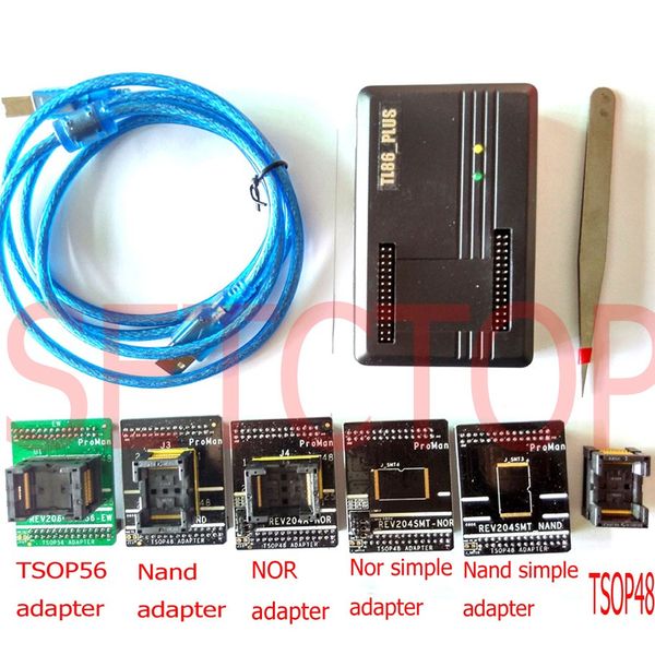 Freeshipping Proman Nand Programador Flash NAND NEM TSOP48 Flash Programmer TL866 PLUS Programmer Nand Flash Data Recovery Socket Adaptador