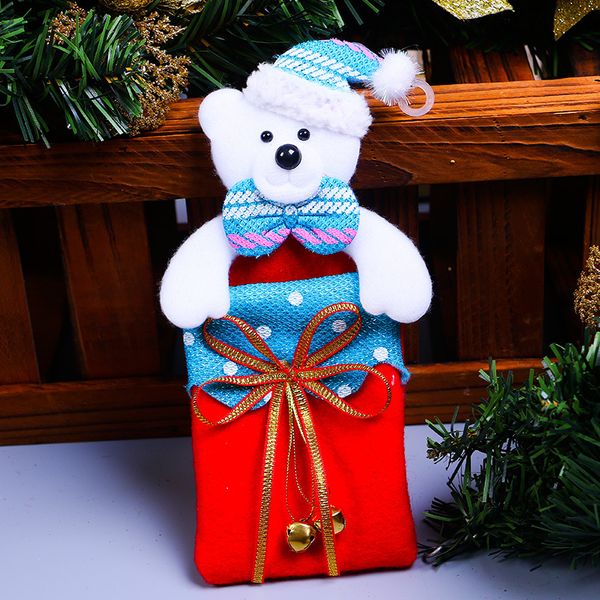 

christmas tree pendant bag bell gift bags non woven bow snowflake elk party decorations 2 1qy uu