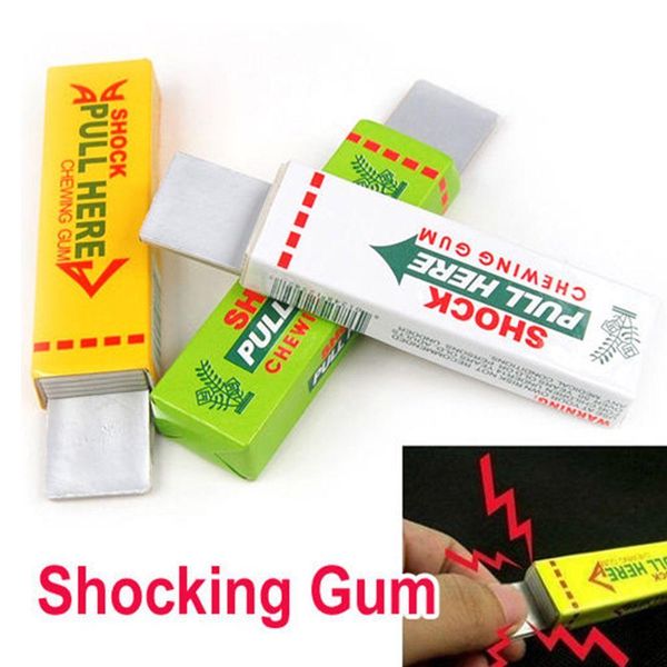 

electric shock joke chewing gum pull head shocking toy kids children gift gadget prank trick gag funny toys (random color