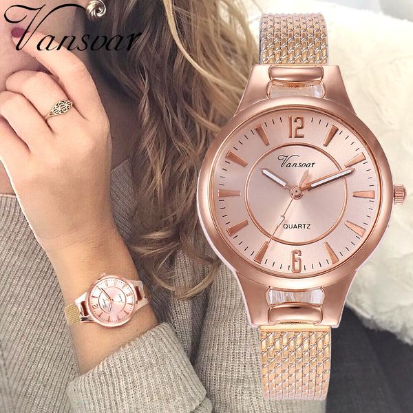 

rose gold luxury/fashion stainless steel bracelet watch ladies wristwatch woman bracelet casual quartz watches montre femme 2019, Slivery;brown
