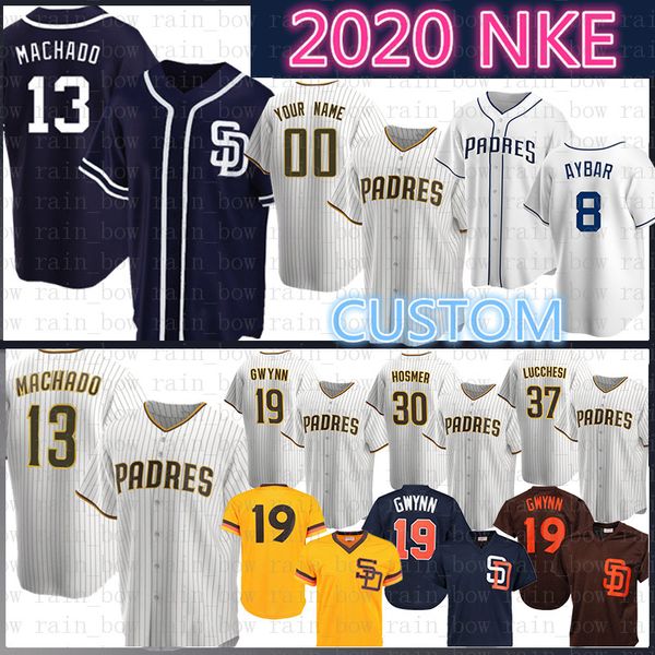 

13 manny machado san 19 tony diego gwynn padres custom baseball jersey fernando tatis jr. hoffman hosmer meyers margot renfroe pirela hedges, Blue;black