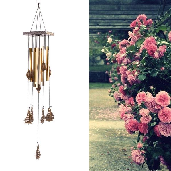 

sailing windchimes wind chime metal 8 tubes hanging ornament garden home
