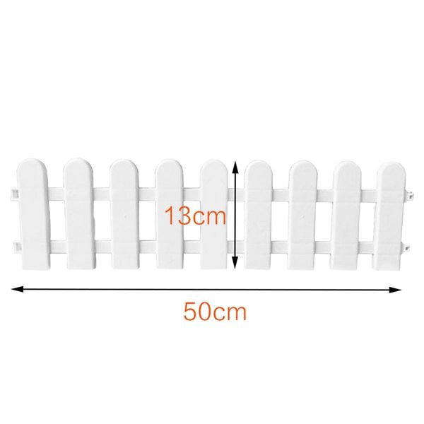 

1pc 50x13cm white plastic tree забор двор крытый сад забор детский сад цветочный сад овощной белый декор другое для дома и сада