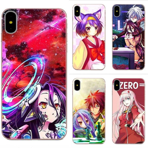 

soft tpu phone covers case for apple iphone 4 4s 5 5c 5s se 6 6s 7 8 11 plus pro x xs max xr game no life anime