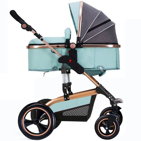 

baby stroller high landscape can sit reclining folding shock absorber children trolley light stroller