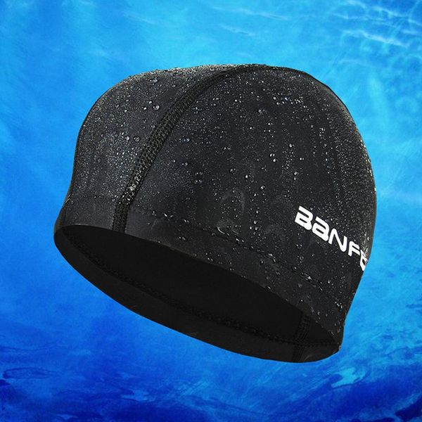 

водонепроницаемая ткань protect уши длинные волосы спорт плавать бассейн hat cap shark плавание плавание шапочки