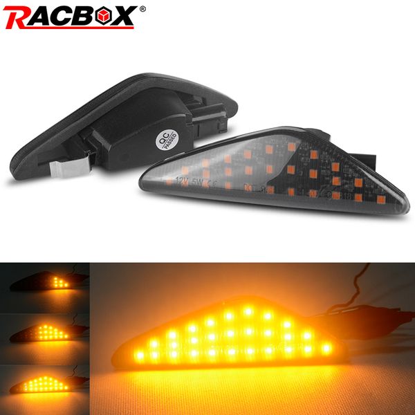 

car dynamic side turn signal smoked led sequential indicator lamp flowing water for x3 f25 x5 e70 x6 e71 activehybrid x6 e72