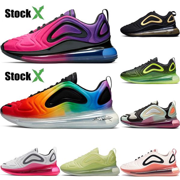 

men running shoes airing 720s cushion sunset be true black golden mens women pink coral stardust luminous green stock x tennis shoes 36-45, White;red