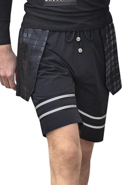 

new fanzhuan casual men's male 2017 man summer shorts korean character stitch trousers elastic 718070 personality, White;black