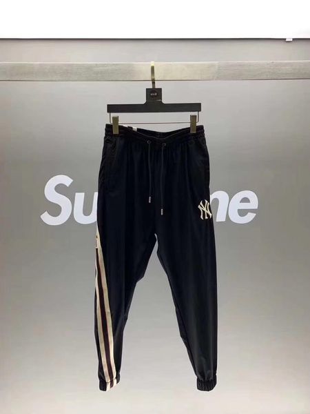 

luxurious italy brand design ny collaboration long pants terry trousers all-match fashion hip-hop high streetwear cool sports trousers, Camo;black