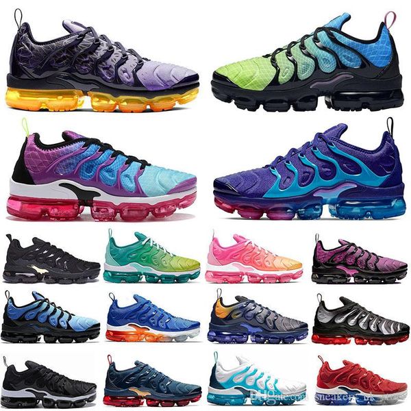 

new arrival tn plus regency purple running shoes hyper violet lemon lime be true triple black rainbow women mens trainers outdoor sneakers