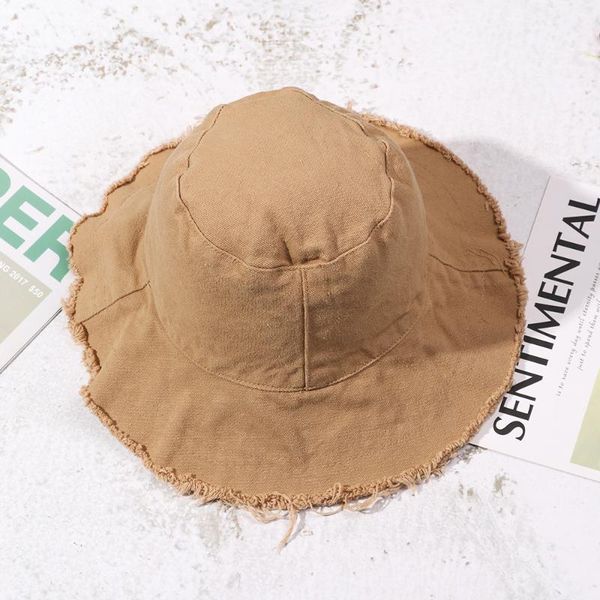 

1pc harajuku style fisherman hat summer fashion sun caps for women female fishing burrs bucket hat outdoor panama hip hop caps, Blue;gray