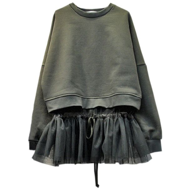 

женщины дизайнер толстовка женщин hoodie толстовка мода одежда женщина повседневные свитера пуловеры топы hoody с сеткой пэчворк, Black