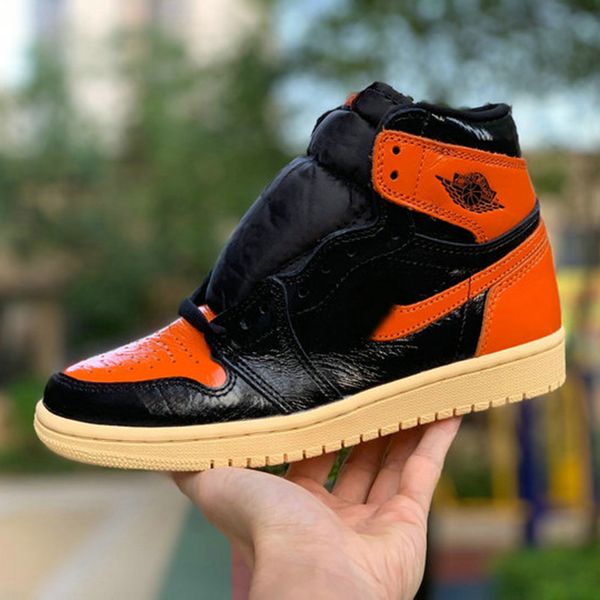 

jumpman 1 1s high og разрушенного backboard 3,0 черной оранжевая мужская обувь баскетбол мужчины женщина дизайнерские спортивные кроссовки т, White;red