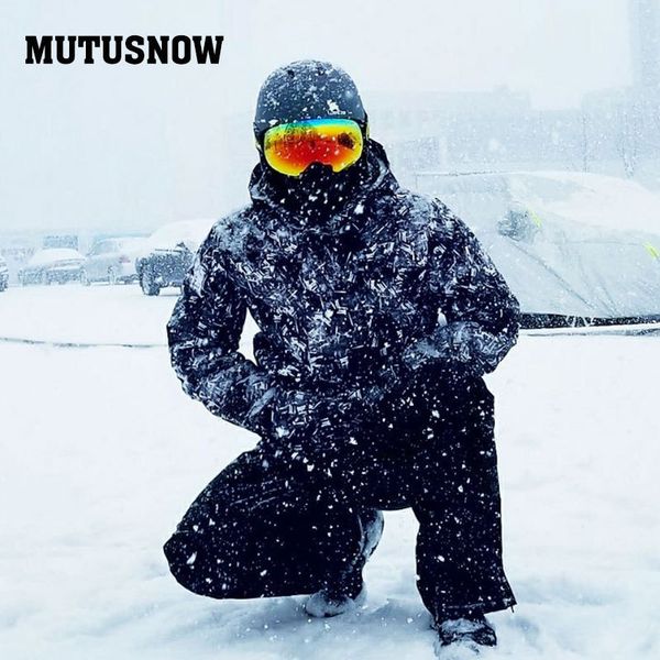 

ski suit men new windproof waterproof clothes ski jacket and pants snow sets winter brands skiing and snowboarding suits for men