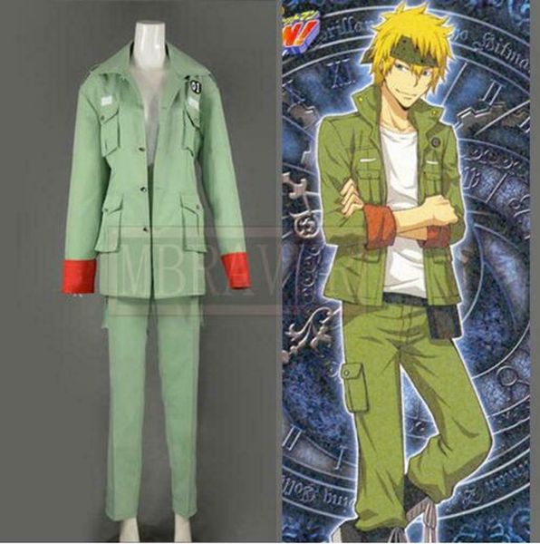 

hitman reborn colonnello cosplay costume, Black;red