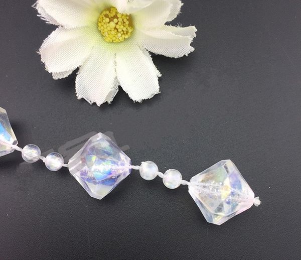

15m/roll hanging acrylic crystal garland bead strand gem centerpiece large gemstone chrismas diy wedding party manzanita tree