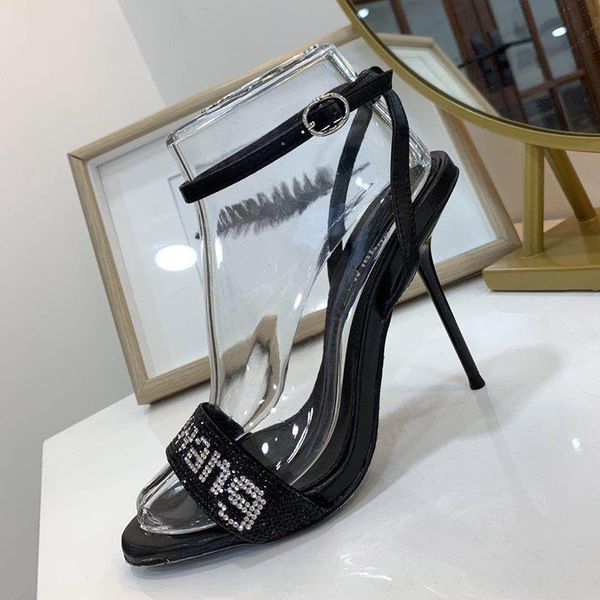 

Late t women uper heeled luxury andal fa hion woman heel 10cm inlaid rhine tone de igner andal ize 35 40 model cx0331