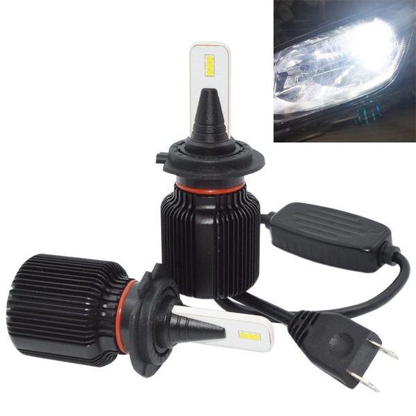 

car headlight h7 led bulb extremely bright h7 headlight bulb csp chips 40w 8000lm 6000k 12v/24v automobiles light