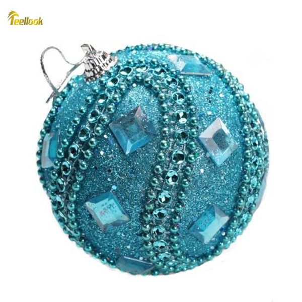 

teellook 10pcs 8cm christmas ball christmas tree pendant mall l home decor
