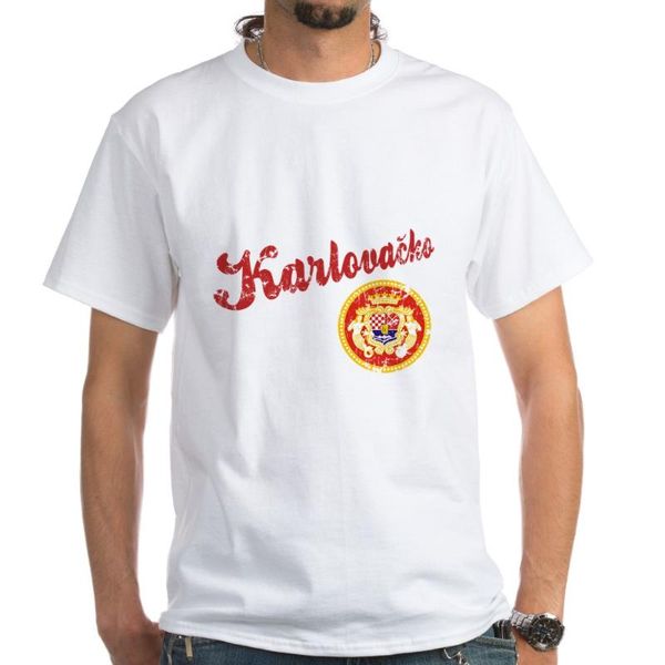 

karlovacko t-shirt beer, White;black