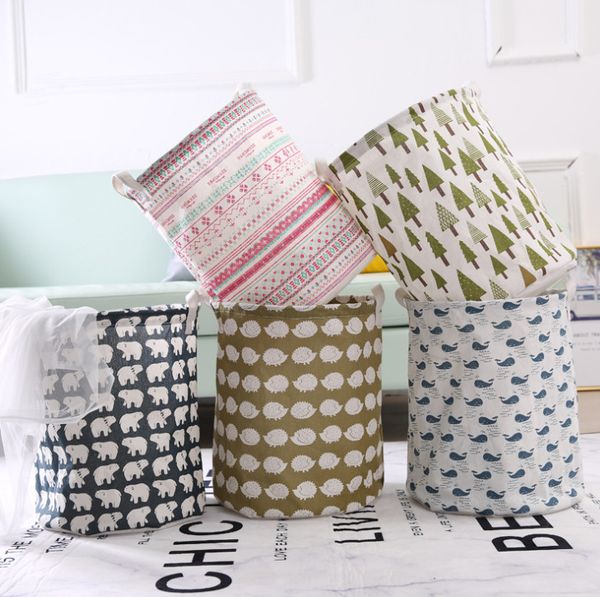 

the latest 43x37.5cm cloth dirty clothes basket folding toy clothes put dirty clothes laundry storage basket ing